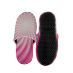 Pink Whirlpool Spiral Print Slippers