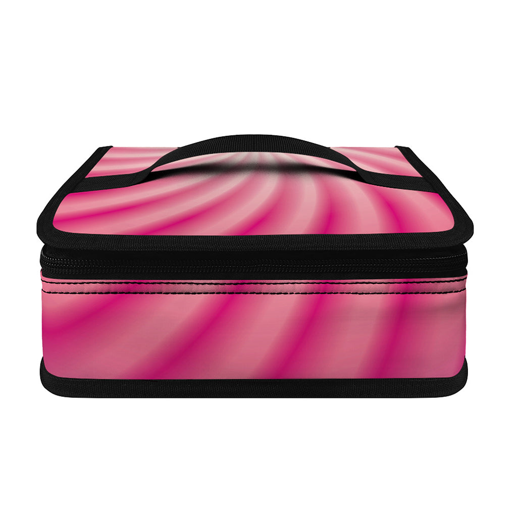 Pink Whirlpool Spiral Print Small Lunch Bag