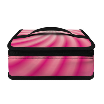 Pink Whirlpool Spiral Print Small Lunch Bag