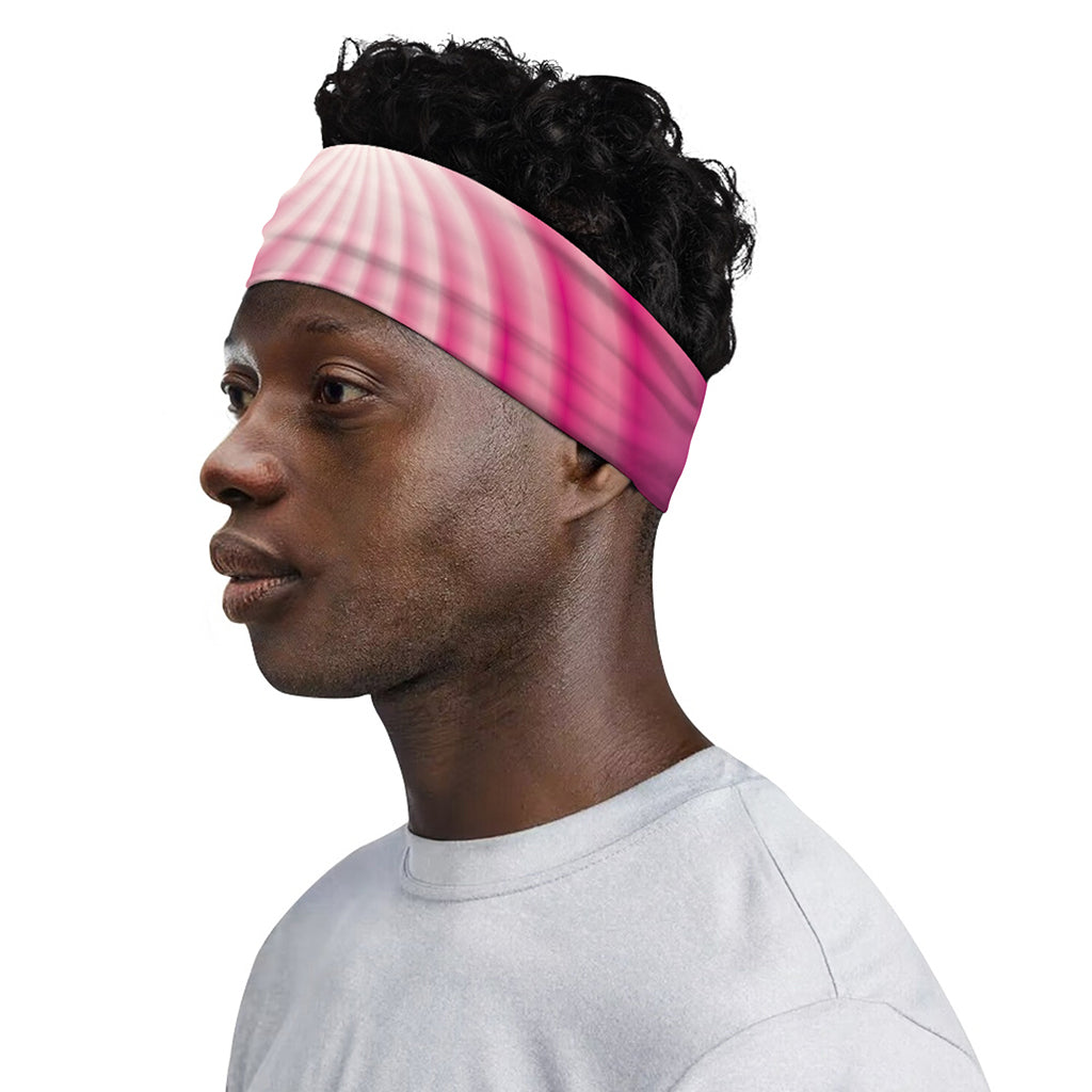Pink Whirlpool Spiral Print Sports Headband