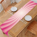 Pink Whirlpool Spiral Print Table Runner