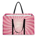 Pink Whirlpool Spiral Print Utility Tote Bag