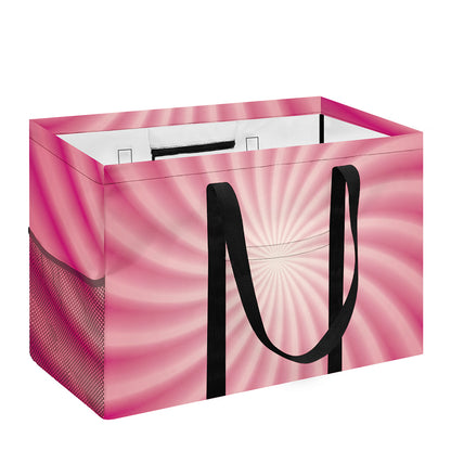 Pink Whirlpool Spiral Print Utility Tote Bag