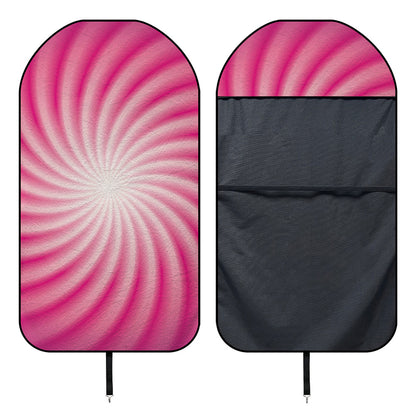 Pink Whirlpool Spiral Print Waterproof Car Seat Cover