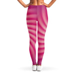 Pink Whirlpool Spiral Print Women's Leggings