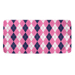 Pink White And Blue Argyle Pattern Print Towel