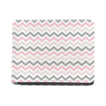 Pink White And Grey Chevron Print Bifold Wallet