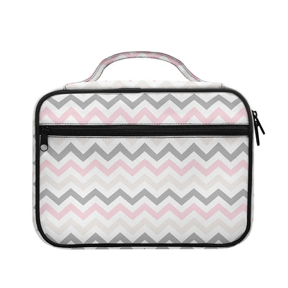 Pink White And Grey Chevron Print Briefcase Bible Bag