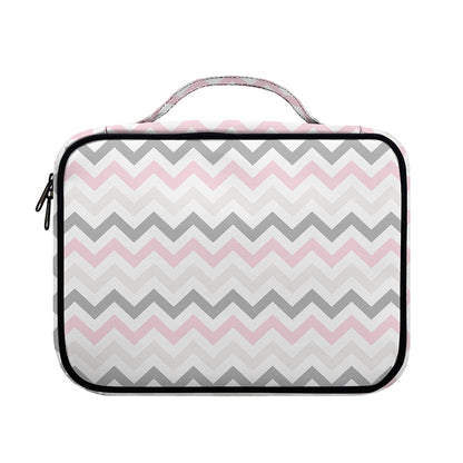 Pink White And Grey Chevron Print Briefcase Bible Bag