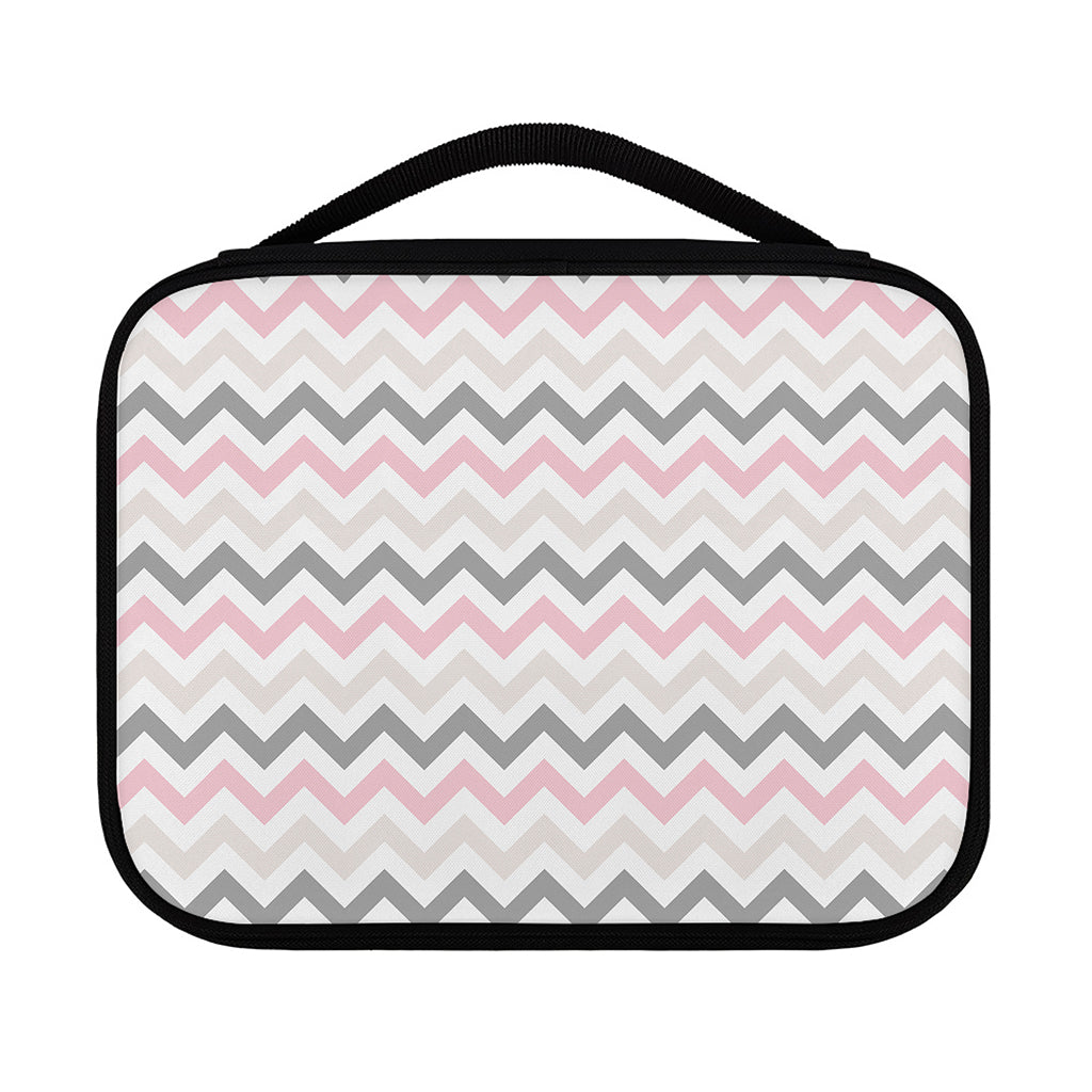 Pink White And Grey Chevron Print Classic Bible Case