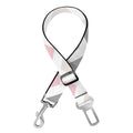 Pink White And Grey Chevron Print Dog Seat Belt