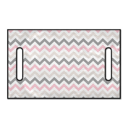 Pink White And Grey Chevron Print Golf Cart Seat Cover