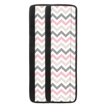 Pink White And Grey Chevron Print Refrigerator Handle Covers