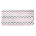 Pink White And Grey Chevron Print Towel