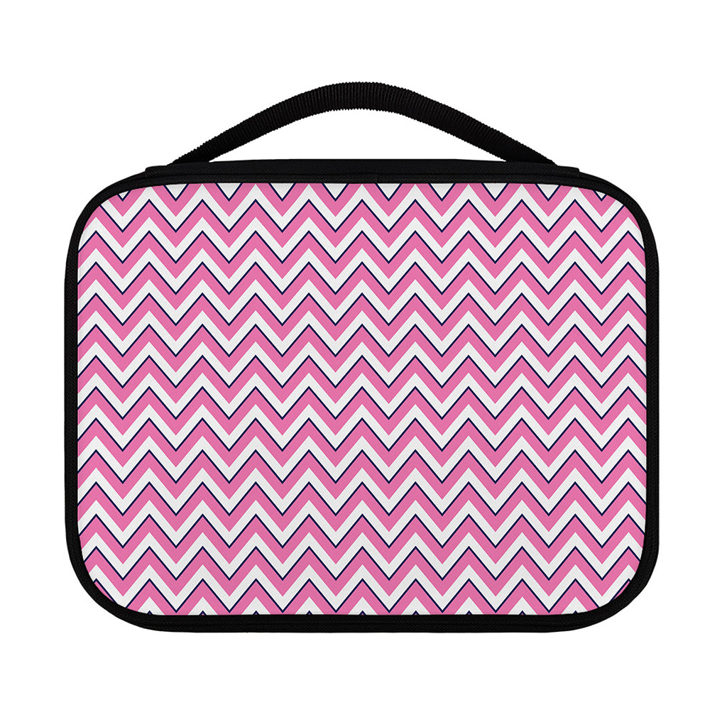 Pink White And Navy Chevron Print Classic Bible Case