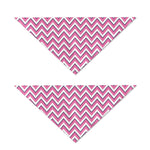 Pink White And Navy Chevron Print Dog Bandana