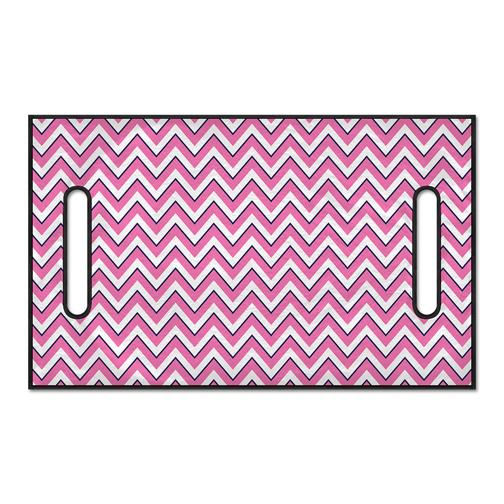 Pink White And Navy Chevron Print Golf Cart Seat Cover