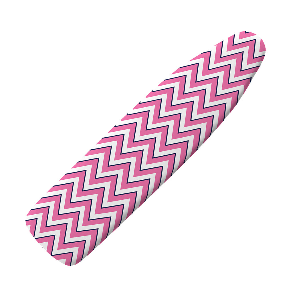 Pink White And Navy Chevron Print Ironing Board Cover