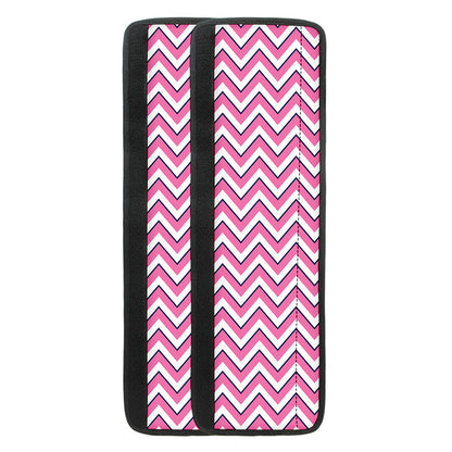 Pink White And Navy Chevron Print Refrigerator Handle Covers