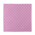 Pink White And Navy Chevron Print Silk Bandana
