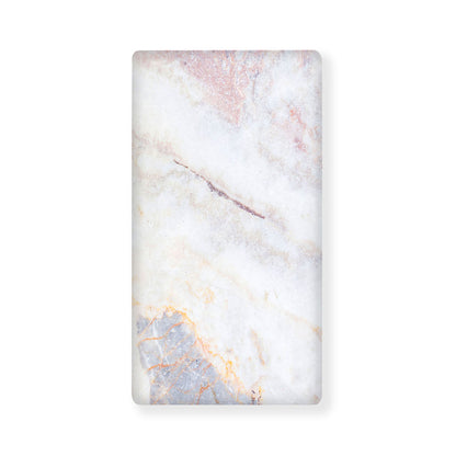Pink White Grey Marble Print Baby Crib Sheet