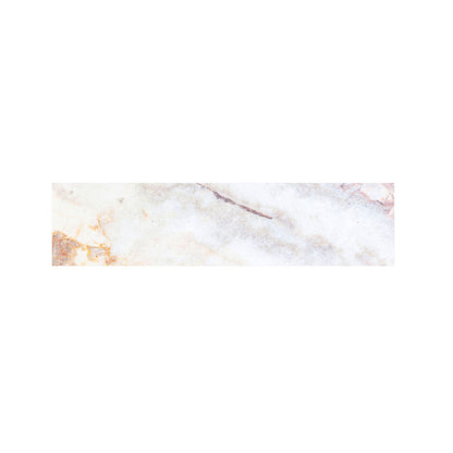Pink White Grey Marble Print Bed Runner