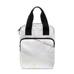 Pink White Grey Marble Print Bible Tote Bag