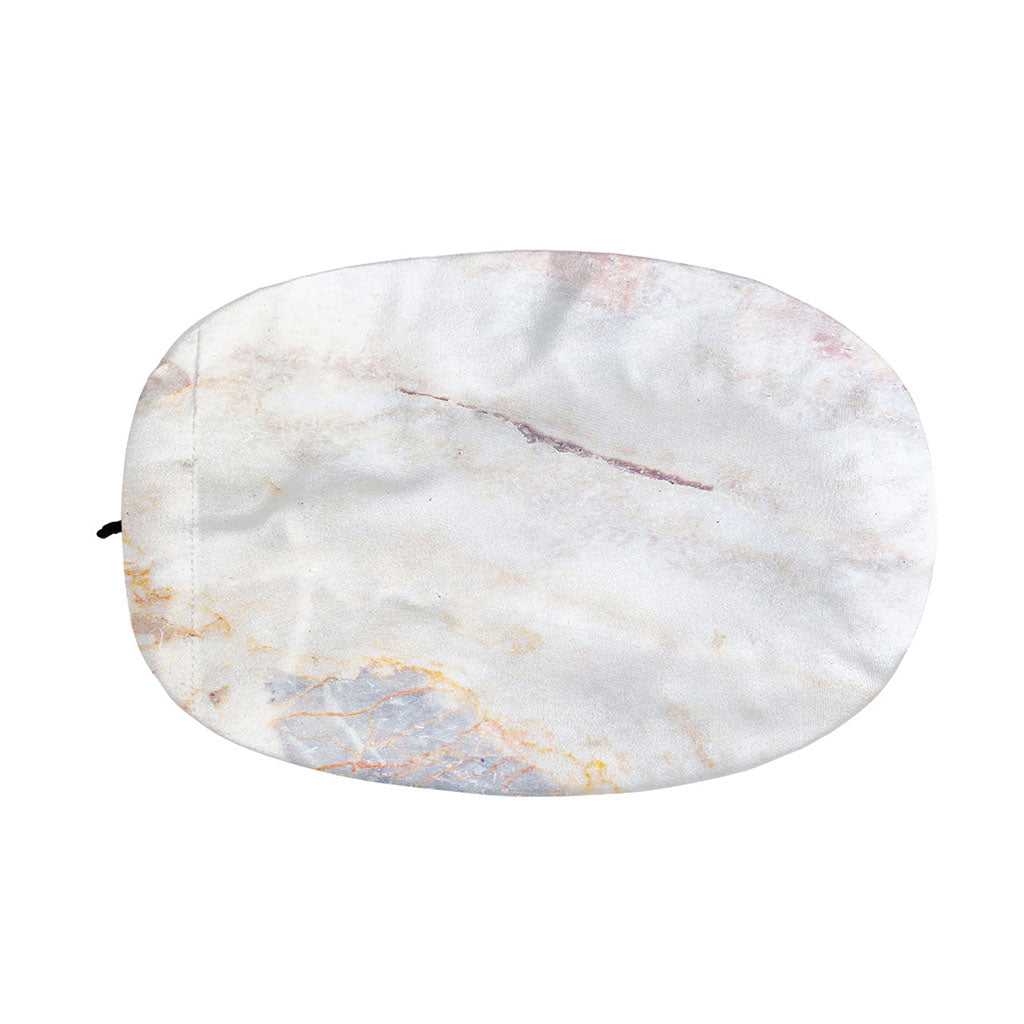 Pink White Grey Marble Print Car Side Mirror Covers