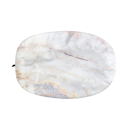 Pink White Grey Marble Print Car Side Mirror Covers
