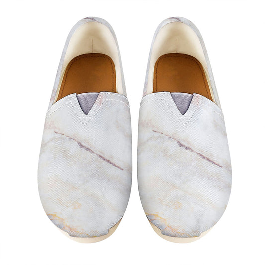 Pink White Grey Marble Print Casual Shoes