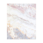 Pink White Grey Marble Print Curtain