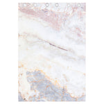Pink White Grey Marble Print Curtain