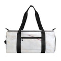Pink White Grey Marble Print Gym Bag