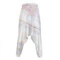 Pink White Grey Marble Print Hammer Pants