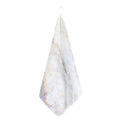 Pink White Grey Marble Print Hand Towel