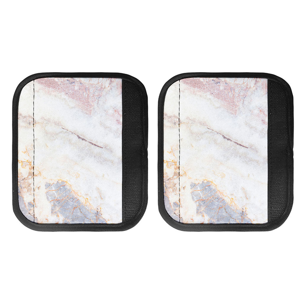 Pink White Grey Marble Print Handle Covers