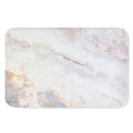 Pink White Grey Marble Print Indoor Door Mat