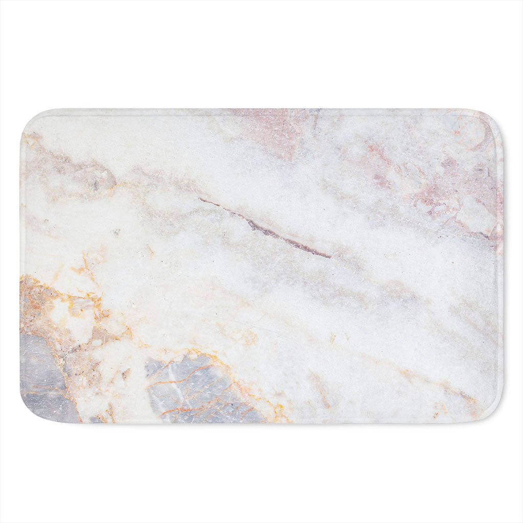 Pink White Grey Marble Print Indoor Door Mat