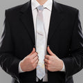 Pink White Grey Marble Print Necktie