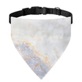 Pink White Grey Marble Print Over The Collar Dog Bandana