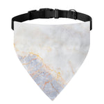 Pink White Grey Marble Print Over The Collar Dog Bandana