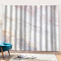 Pink White Grey Marble Print Pencil Pleat Curtains