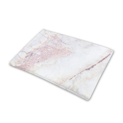 Pink White Grey Marble Print Pet Cooling Mat Cover