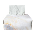 Pink White Grey Marble Print Rectangle Tissue Box Cover