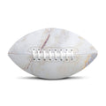 Pink White Grey Marble Print Rugby Ball