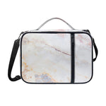 Pink White Grey Marble Print Shoulder Strap Bible Bag