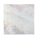 Pink White Grey Marble Print Silk Bandana