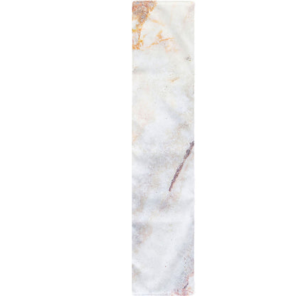 Pink White Grey Marble Print Table Runner