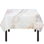Pink White Grey Marble Print Tablecloth