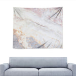 Pink White Grey Marble Print Tapestry